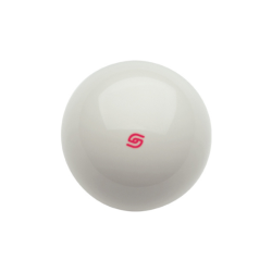 Super Aramith Spielball weiss mit rotem Logo 57,2mm